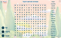 תפזורת לפרשת ויקהל